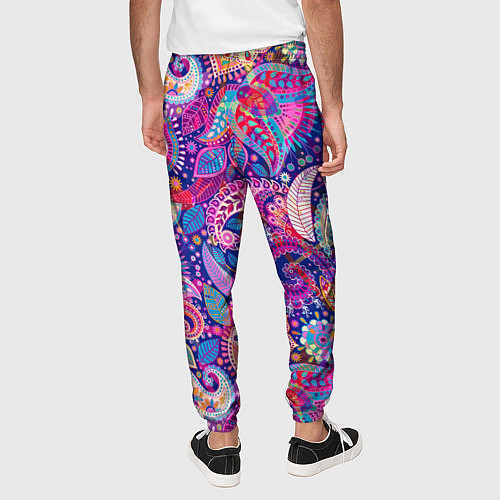 Мужские брюки Multi-colored colorful patterns / 3D-принт – фото 4