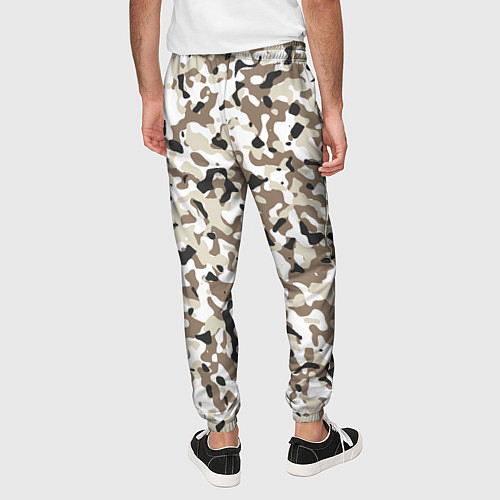 Мужские брюки Камуфляж зима мелкий / 3D-принт – фото 4
