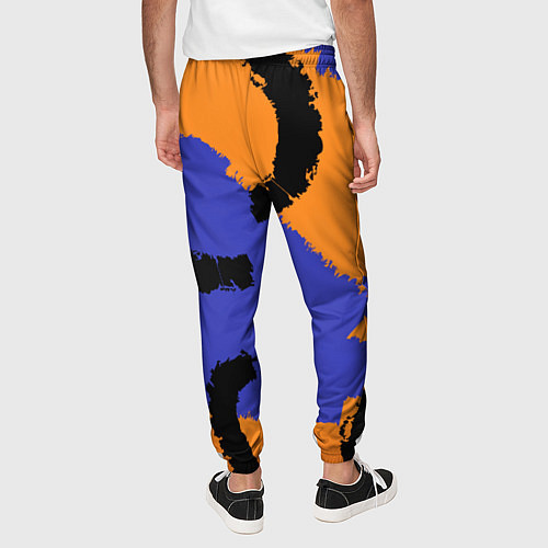 Мужские брюки Абстрактные крупные полосы / 3D-принт – фото 4