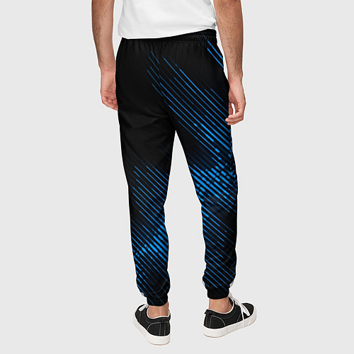 Мужские брюки Slipknot звуковая волна / 3D-принт – фото 4
