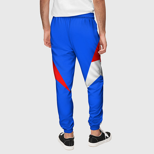 Мужские брюки FIRM с расцветкой триколор / 3D-принт – фото 4
