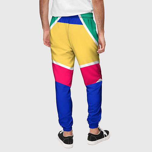 Мужские брюки FIRM ретро раскраска / 3D-принт – фото 4