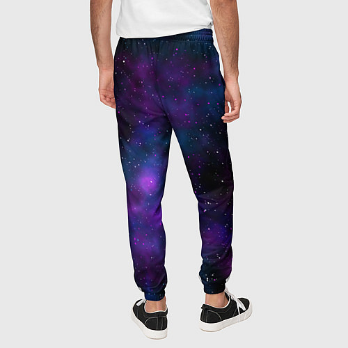 Мужские брюки Космос с галактиками / 3D-принт – фото 4