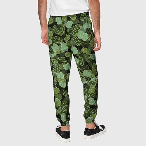 Мужские брюки Камуфляж из диванов / 3D-принт – фото 4