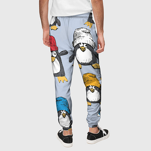 Мужские брюки Смешные пингвины / 3D-принт – фото 4