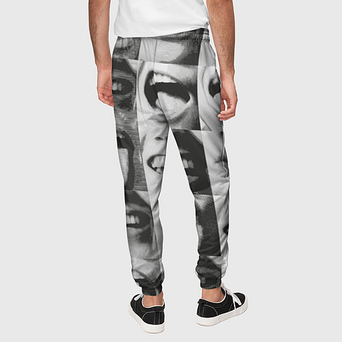 Мужские брюки Принт с частью лица / 3D-принт – фото 4