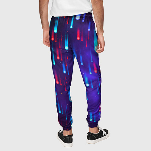 Мужские брюки Neon rain / 3D-принт – фото 4