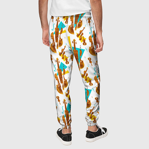 Мужские брюки Супрематические скрипки / 3D-принт – фото 4