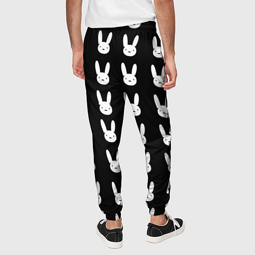 Мужские брюки Bunny pattern black / 3D-принт – фото 4