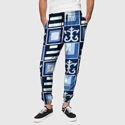 Брюки на резинке мужские Геометрический паттерн, цвет: 3D-принт — фото 2