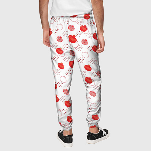 Мужские брюки Узор из сочных гранат / 3D-принт – фото 4