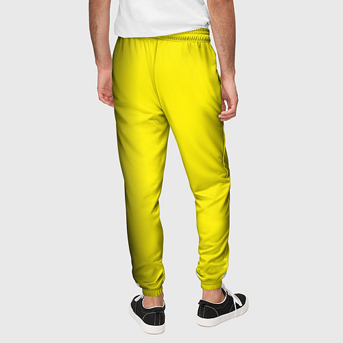 Мужские брюки И черный и желтый / 3D-принт – фото 4