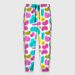 Брюки на резинке мужские Geometric pattern, цвет: 3D-принт