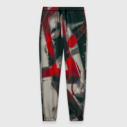 Брюки на резинке мужские Красное граффити, цвет: 3D-принт