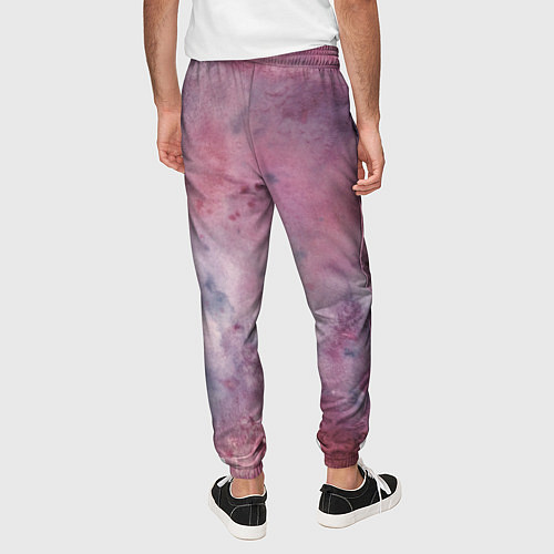 Мужские брюки Мандала гармонии, фиолетовая, космос / 3D-принт – фото 4