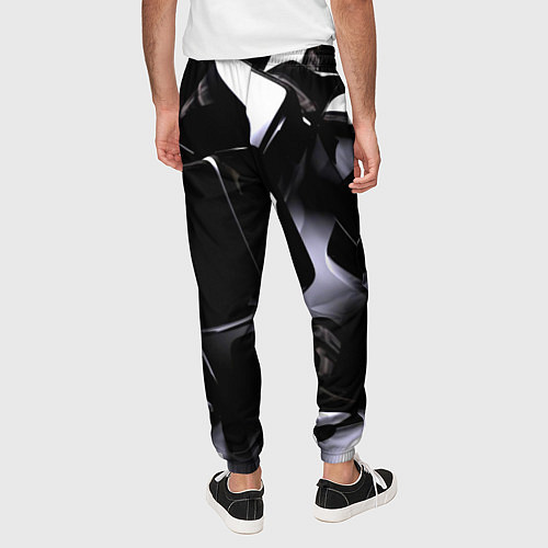 Мужские брюки Хромированные кубы / 3D-принт – фото 4