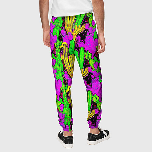 Мужские брюки Абстрактные кактусы / 3D-принт – фото 4