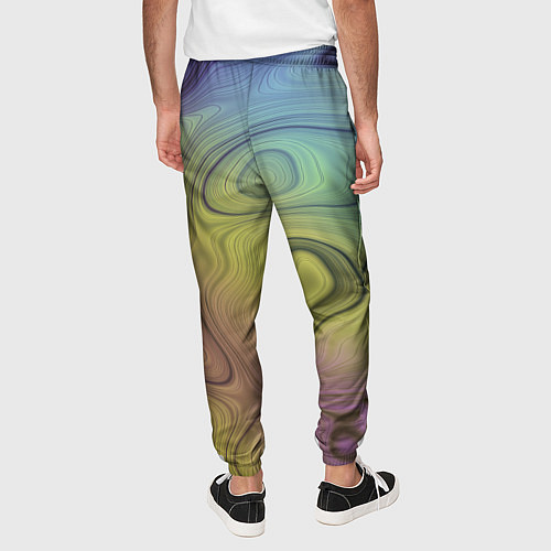 Мужские брюки Абстрактная жидкость / 3D-принт – фото 4