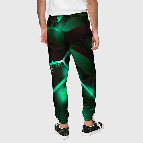 Мужские брюки Cyberpunk 2077 разлом плит / 3D-принт – фото 4