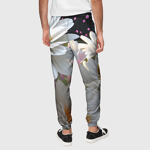 Мужские брюки Ромашки на лугу / 3D-принт – фото 4