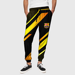 Брюки на резинке мужские ФК Барселона эмблема, цвет: 3D-принт — фото 2