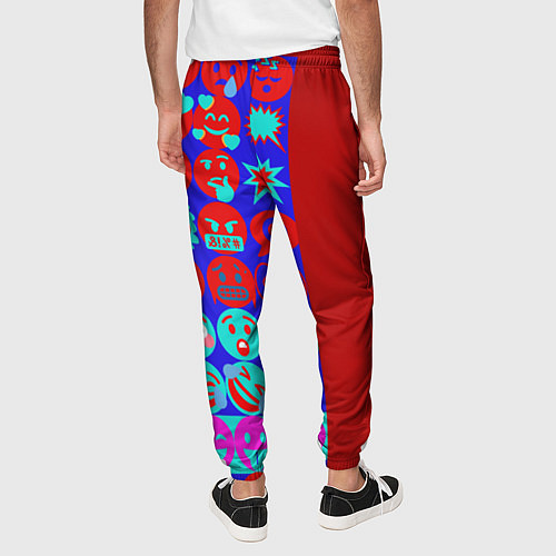 Мужские брюки Смайлики для общения / 3D-принт – фото 4