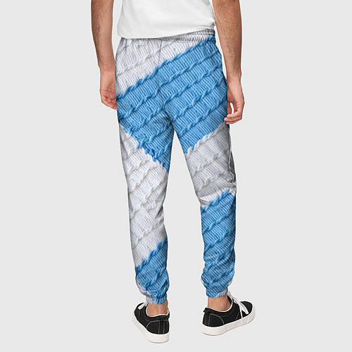 Мужские брюки Вязаная текстура / 3D-принт – фото 4