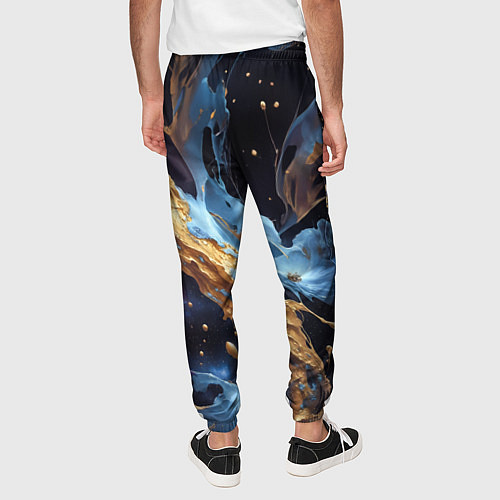 Мужские брюки Бабочка краски узор / 3D-принт – фото 4
