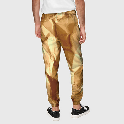 Мужские брюки Мятая бумага / 3D-принт – фото 4