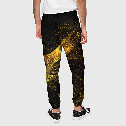 Мужские брюки Золотая пыльца / 3D-принт – фото 4