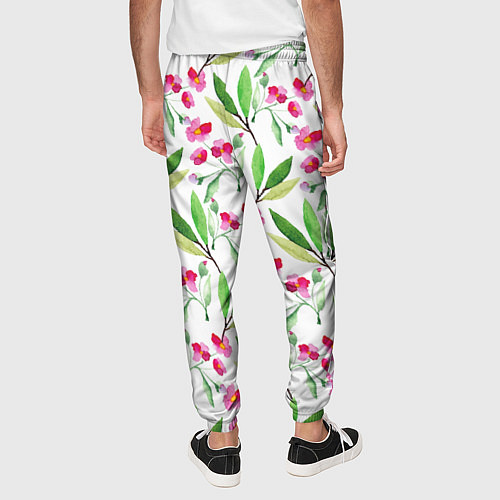 Мужские брюки Tender flowers / 3D-принт – фото 4