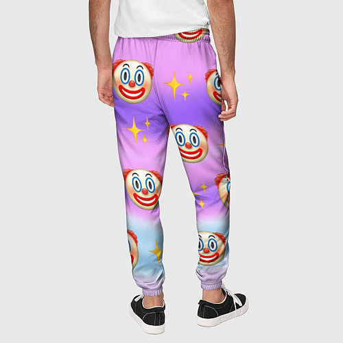 Мужские брюки Узор с Клоунами / 3D-принт – фото 4