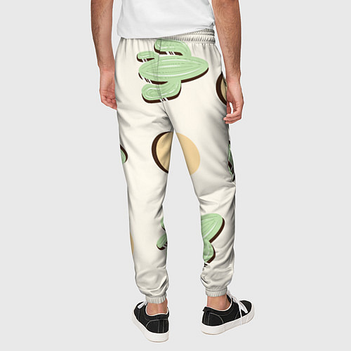 Мужские брюки Пустынный кактус / 3D-принт – фото 4