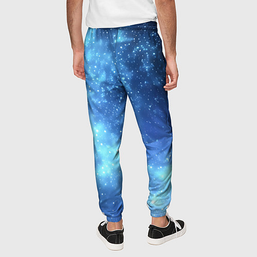 Мужские брюки Яркие звёзды в космосе / 3D-принт – фото 4