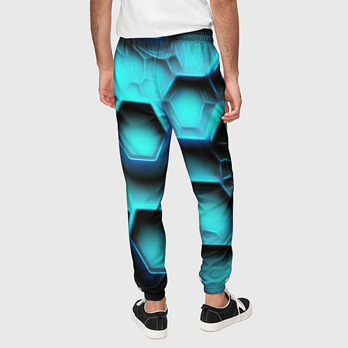 Мужские брюки Броня из неоновых плит / 3D-принт – фото 4