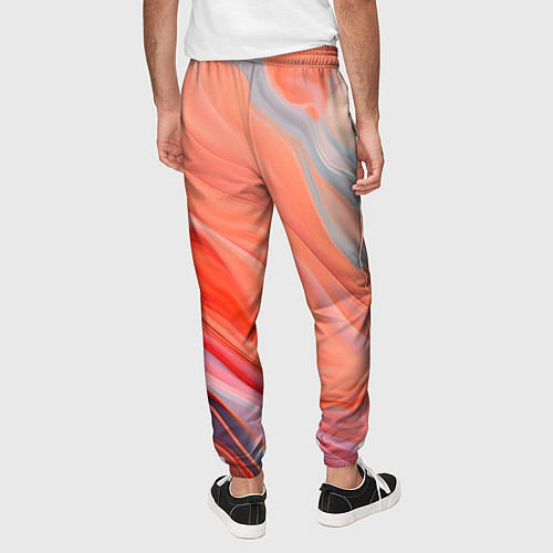 Мужские брюки Текучий принт от нейросети / 3D-принт – фото 4