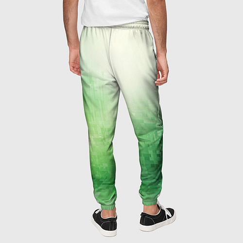 Мужские брюки Травяные пиксели / 3D-принт – фото 4