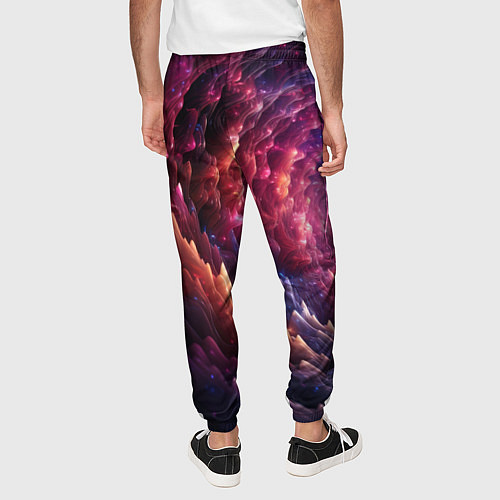 Мужские брюки Звездная космическая спираль / 3D-принт – фото 4