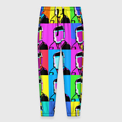 Брюки на резинке мужские Pop art - abstraction - vogue, цвет: 3D-принт