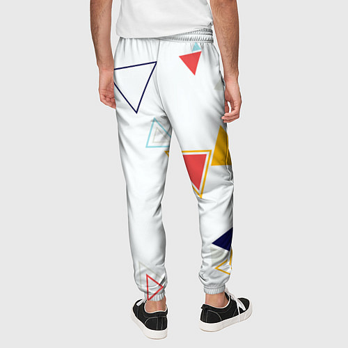 Мужские брюки Геометрия фигур / 3D-принт – фото 4