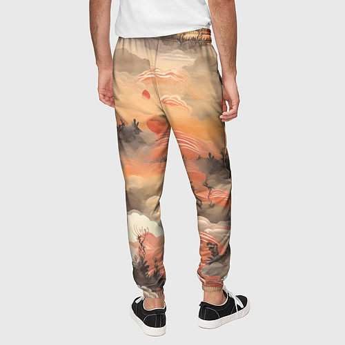 Мужские брюки Japen pattern / 3D-принт – фото 4