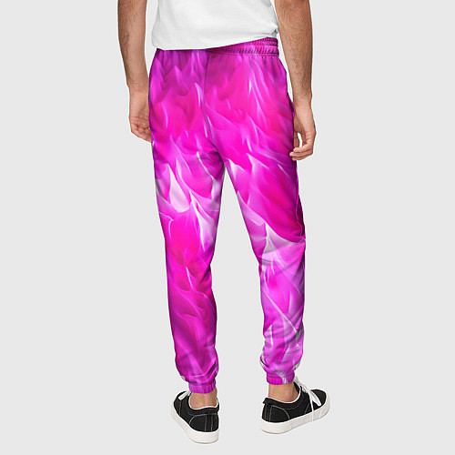 Мужские брюки Pink texture / 3D-принт – фото 4