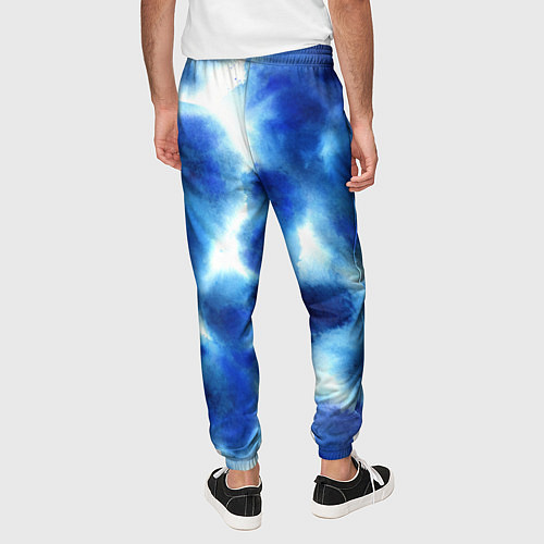 Мужские брюки Акварельные абстрактные пятна напоминающие космос / 3D-принт – фото 4
