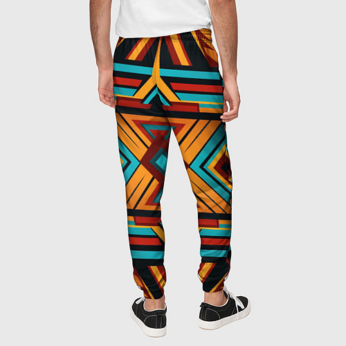 Мужские брюки Геометрический узор с этическом стиле / 3D-принт – фото 4