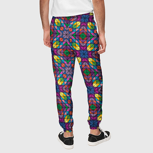 Мужские брюки Стеклянная мозаика / 3D-принт – фото 4