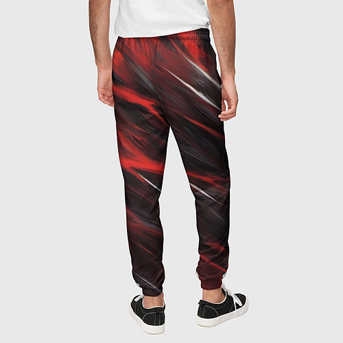 Мужские брюки Красный шторм / 3D-принт – фото 4