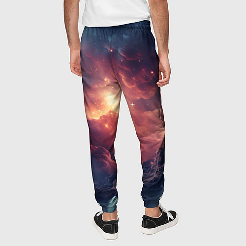 Мужские брюки Космические облака / 3D-принт – фото 4