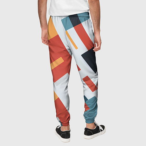Мужские брюки Геометрический узор - нейросеть / 3D-принт – фото 4