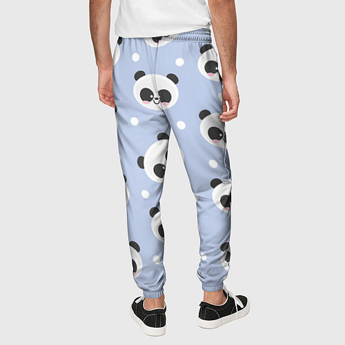 Мужские брюки Милая мультяшная панда / 3D-принт – фото 4