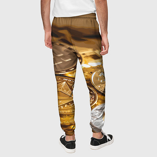 Мужские брюки Виртуальные монеты / 3D-принт – фото 4